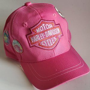 Harley Davidson Harley Girl Cap Hat Youth Kids Girls Pink - Adjustable - NEW!